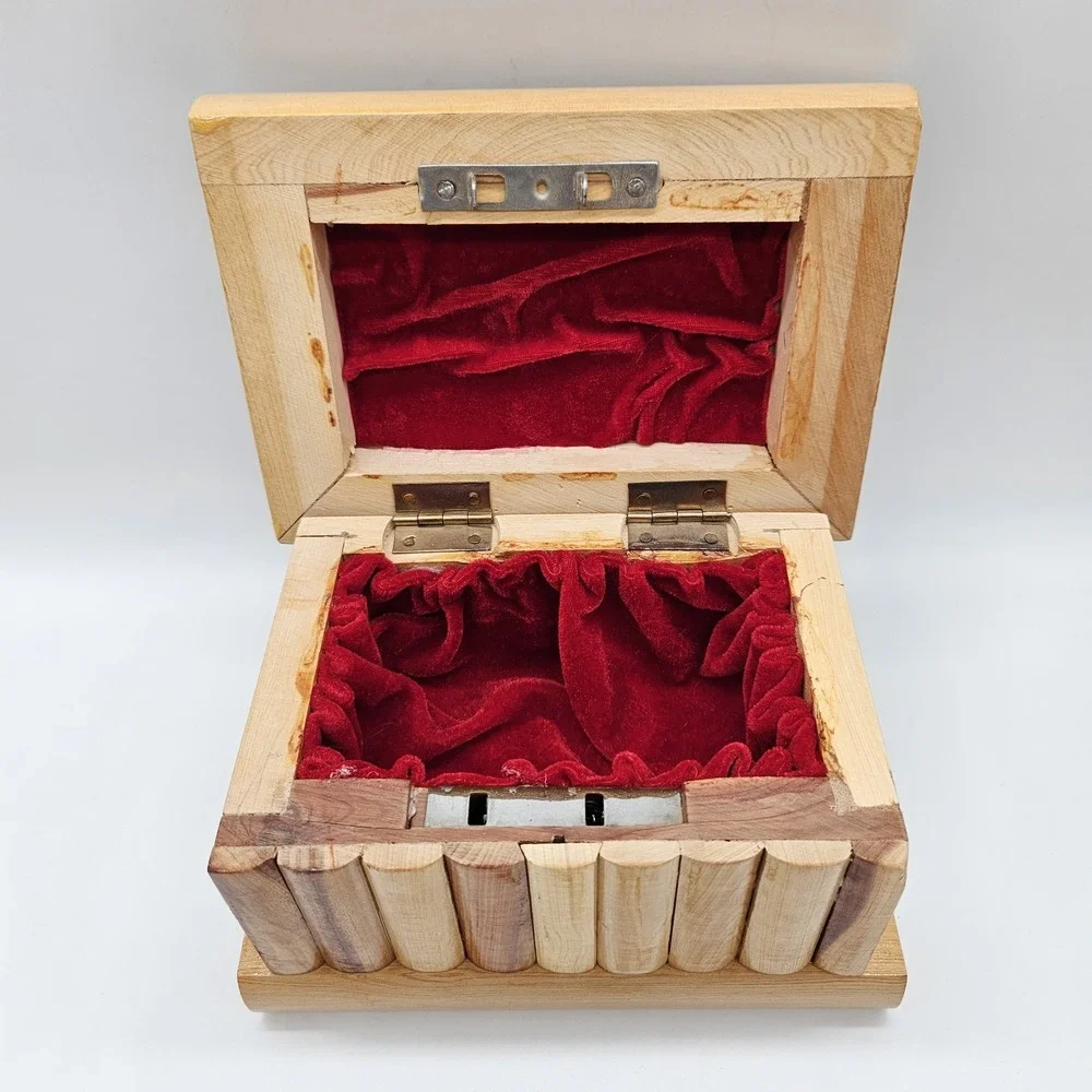 Handmade wooden secret